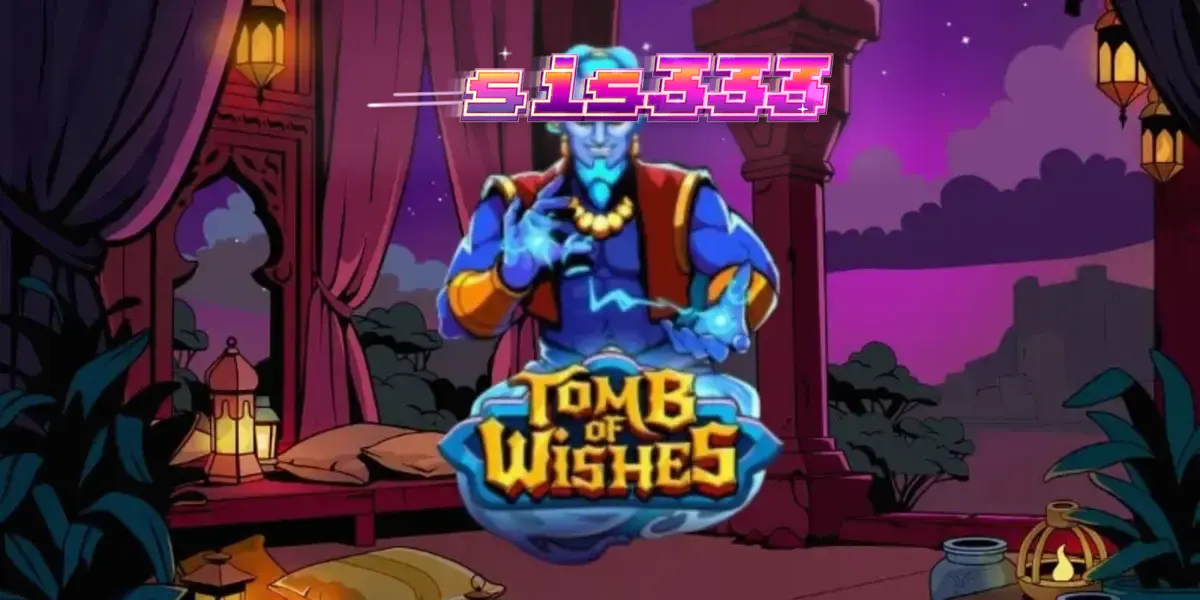 Tomb of Wishes slot machine screen featuring Arabian treasure chamber theme